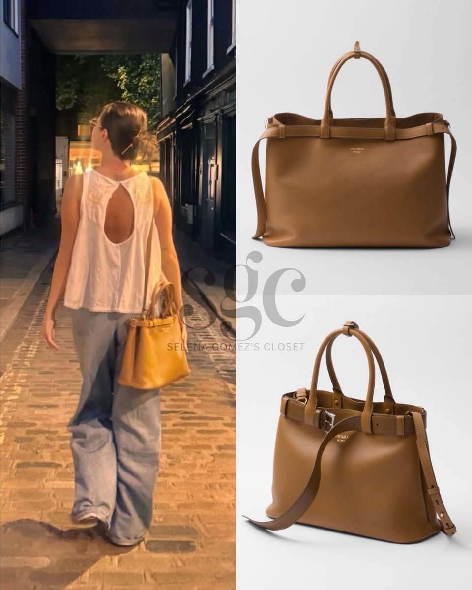 theselenacloset's tweet photo. Selena Gomez via Instagram | May 26, 2026
-
@SelenaGomez is wearing #FreePeople embroidered top (not available) and #Prada “Buckle Leather Bag” ($6,500) https://t.co/8UeZEucArV