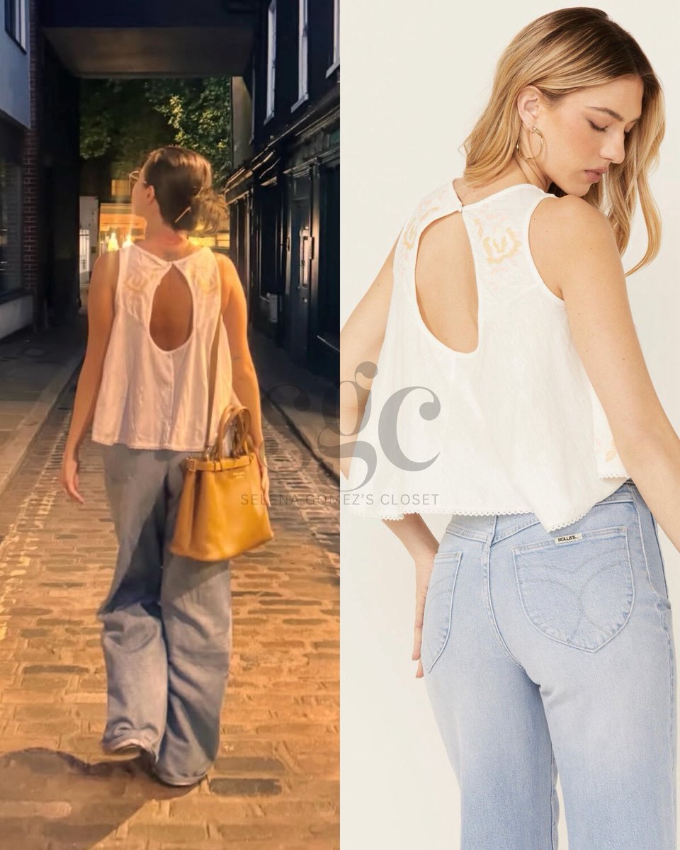theselenacloset's tweet photo. Selena Gomez via Instagram | May 26, 2026
-
@SelenaGomez is wearing #FreePeople embroidered top (not available) and #Prada “Buckle Leather Bag” ($6,500) https://t.co/8UeZEucArV