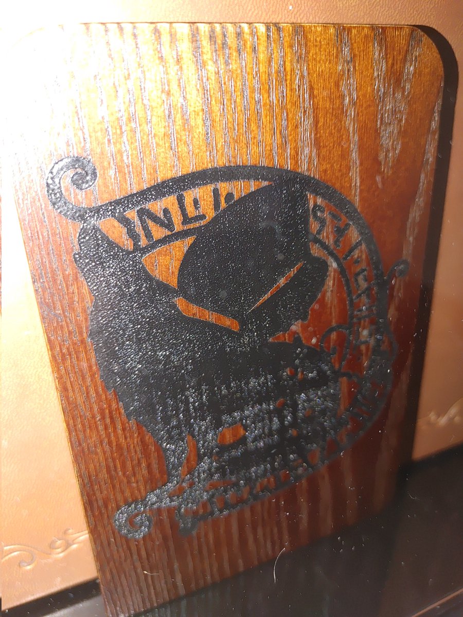 I had some book ends laser engraved today. Not the best quality