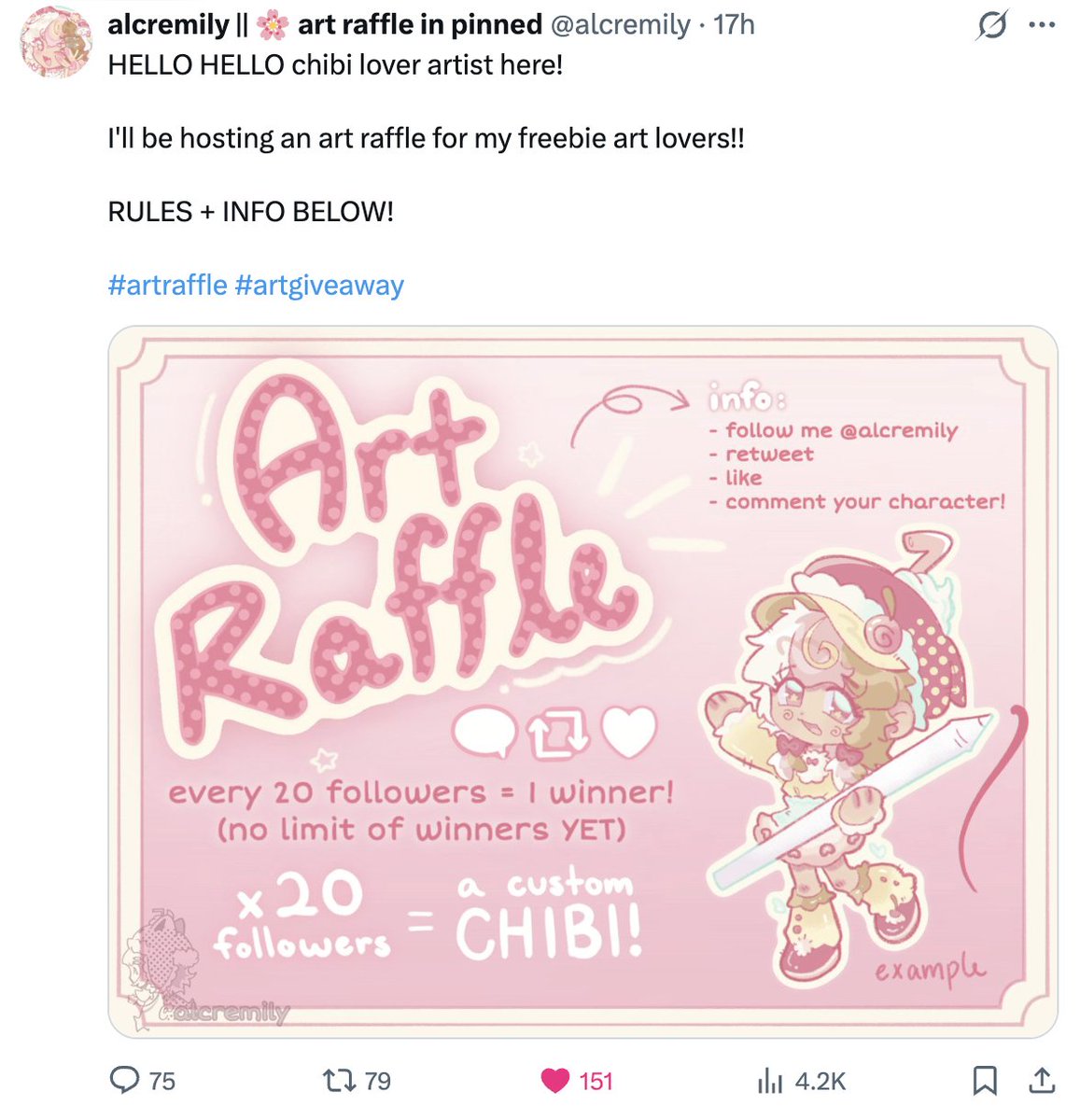 alcremily || 🌸 art raffle in pinned tweet media