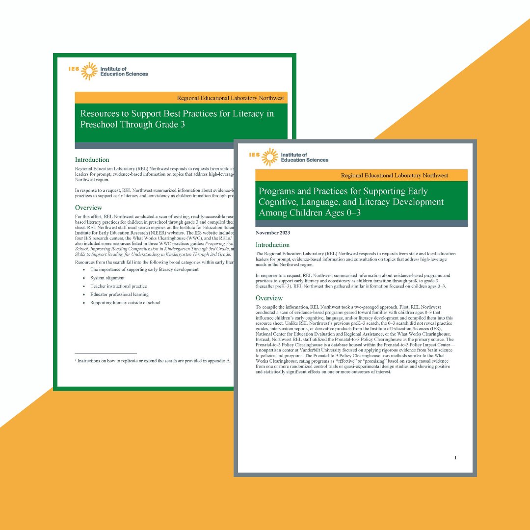 IESResearch's tweet photo. Looking for evidence-based early literacy resources?

REL Northwest and Children’s Institute compiled tools for ages 0–grade 3. Get apps, guides, and more: https://t.co/wZ7uk9JqIT 

#Literacy #EarlyLiteracy #LiteracyResource https://t.co/KbszqalMXx
