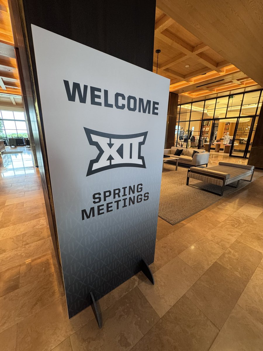 Big12Conference's tweet photo. Excited to have our Head Coaches &amp; Administrators here in Dallas at Omni PGA Frisco Resort this week for Spring Business Meetings 🖋️📝 https://t.co/sTHdOwPeVe