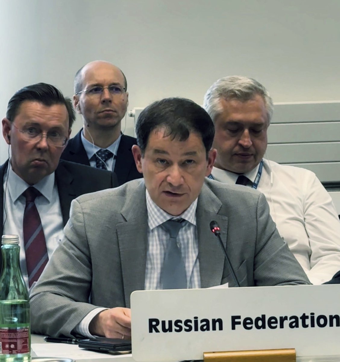 RF_OSCE's tweet photo. 🎙️ Statement by Dmitry #Polyanskiy at the Joint Meeting of the OSCE Permanent Council and the FSC, 26.05.2026

❗️Rejection by the OSCE CiO of Russia's request for a meeting on the Ukrainian Armed Forces' strike on the college in Starobelsk

🔺 Circumstances of the attack: three waves of UAVs, "double-tap" method, 21 killed, 42 wounded, 86 students in the building

🔺 Ukraine's violation of the Geneva Conventions and the Convention on the Rights of the Child

🔺 Absence of any reaction from the OSCE and the Swiss Chairmanship to the strike on children

🔺 Western media's disregard of the tragedy despite the invitation and security guarantees

🔺 Hypocrisy of the Chairmanship: expressing concern over "Oreshnik" while remaining silent on Starobelsk

🔺 Comparison: 16 drones on the college - 21 victims; 100+ missiles on military targets - 5 victims as a result of the work of Ukrainian air defense

🔺 Systematic strikes by the Russian Armed Forces on the military-industrial complex, UAV production facilities, and decision-making centers in Kiev

🔺 Warning to foreign nationals and Kiev residents to leave the city and avoid military sites

Read the full text: https://t.co/NTVrWrS4AL
