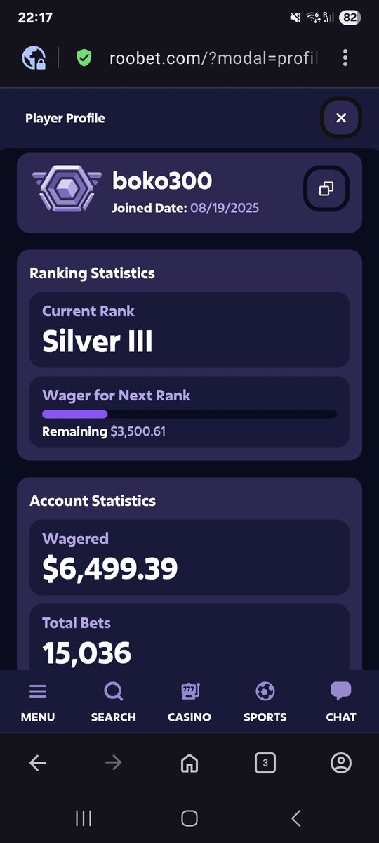 AlexRaidoff's tweet photo. @Xposed boko300 on roobet. A couple thousand can literally change my life. Done with the whole gambling thing https://t.co/zwq3gS4RsX