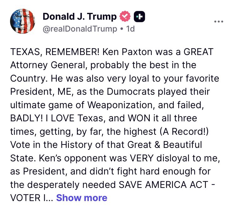 Limare64's tweet photo. @TheRealThelmaJ1 And Trump endorsed him.

Birds of a feather… https://t.co/jnLA8jjWb7