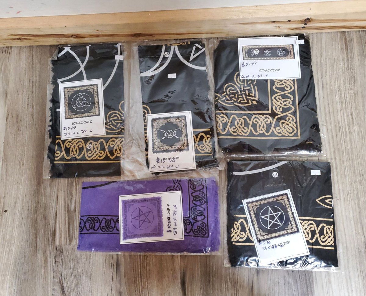 Divine_Intents's tweet photo. We found some Altar cloths hiding, and they are now available in store only. We only have a few, so come see Sarah get them while you can. https://t.co/Do8fN7eZ6K