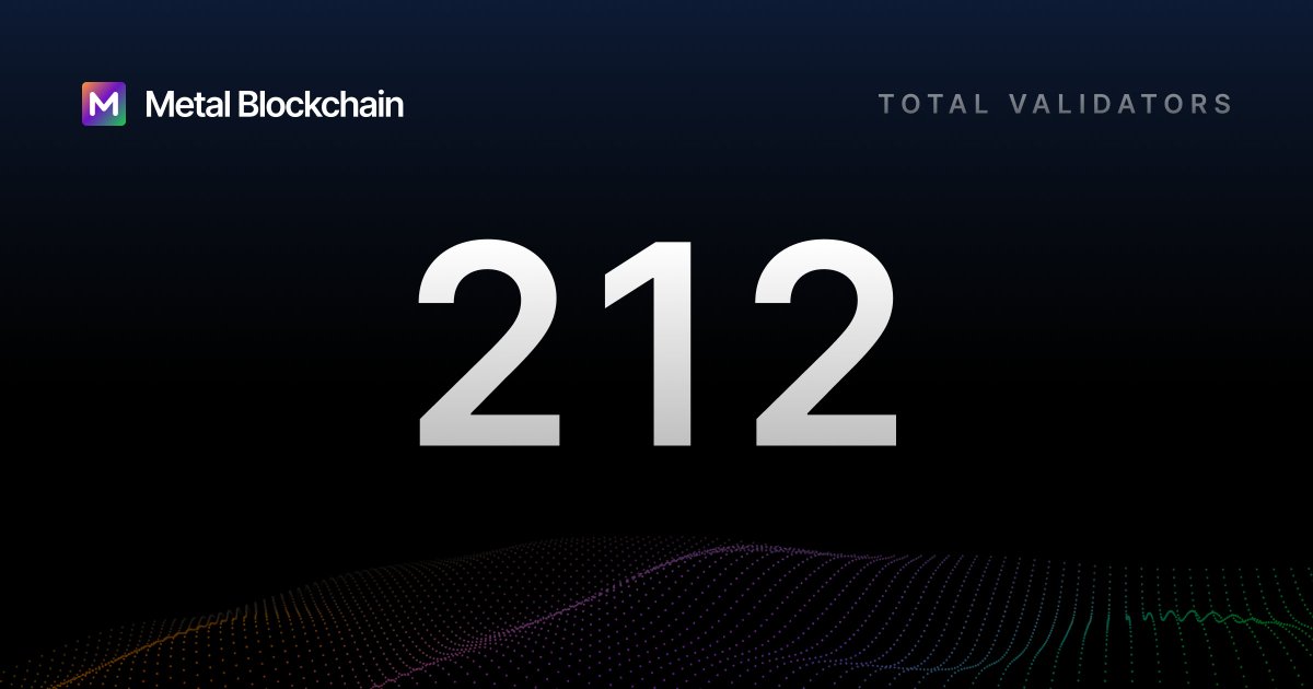 Metal Blockchain tweet media