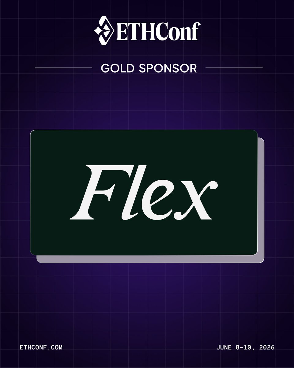 ethconf's tweet photo. AI-native finance for business owners. Business banking, credit, expense management, AP/AR automation, and global payments across 180+ countries in a single platform.

Welcome @FlexSuperApp as a Gold Sponsor of ETHConf 2026. 🗽

June 8–10, NYC | Javits Center https://t.co/E5IAMXXe5Q
