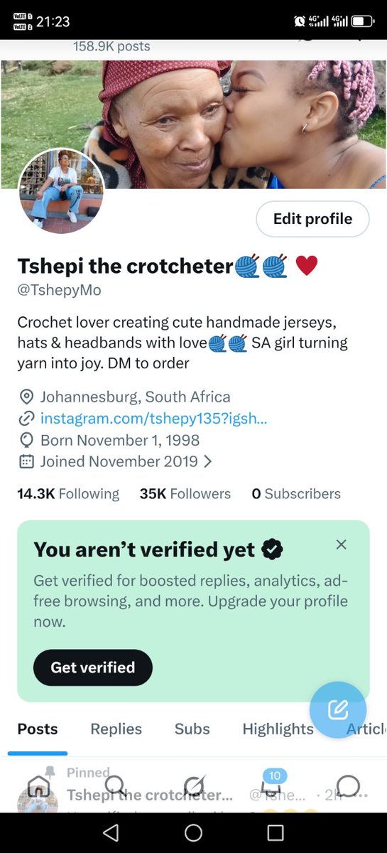 Tshepi the crotcheter🧶🧶 ♥️ tweet media