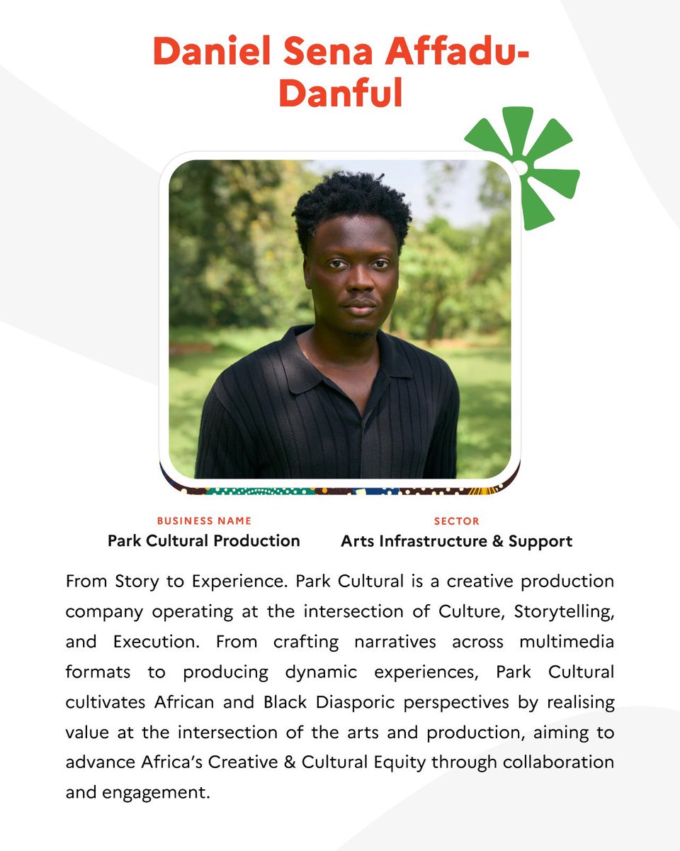 FranceandGhana's tweet photo. 🤩 Today, we unveil the first 10 finalists of the Création Africa Ghana 2.0 Incubation Program — selected from nearly 300 applications nationwide.

🔥 Meet the creatives and changemakers shaping Ghana’s creative future! 🇬🇭 👇

#CreationAfricaGhana

@trybeafrica @parkcultural https://t.co/lu2sU88Fd5