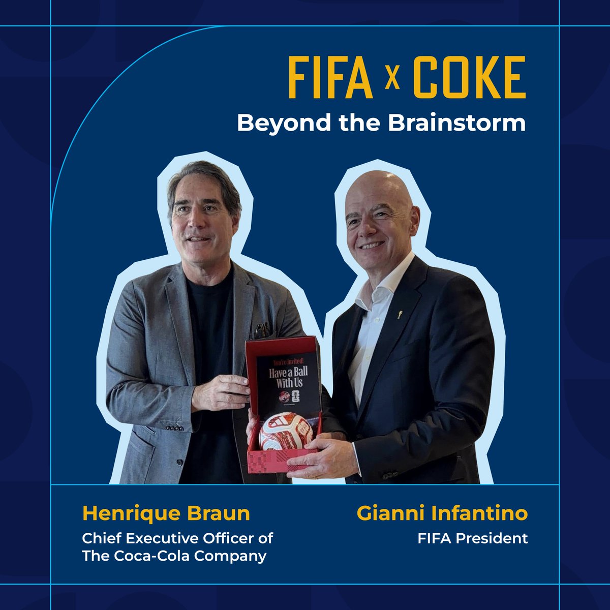 jacksonspalding's tweet photo. A new goal met for the team! ⚽️👏 Always rewarding to see creative work move from brainstorm to real-world moments like this. Proud of the JS team who helped bring this Coca-Cola x FIFA concept to life! https://t.co/Fvfcu1fjWm