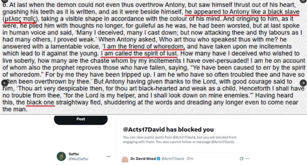 MarjSaffar's tweet photo. @MuslimAcademic Christian Saint Anthony of Egypt, father of all monks, got pounded by demonic friends of wh*redom in the form of black slaves all night long! What an incredible Christian miracle story! The real Zut has been found!
https://t.co/GGFrul86xv https://t.co/YMdb9956Ob