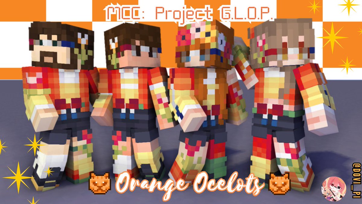 dovi_pi's tweet photo. ! MCC: Project G.L.O.P. team skins !      

~Orange Ocelots🌷

RTs are appreciated <3 DLs in replies :]

[#mccskins #mccfanart #orangeocelots @DuncanMassink @JeremyFrieser @RosannaTxt @WithMayX ] https://t.co/ZZaMsksZsp
