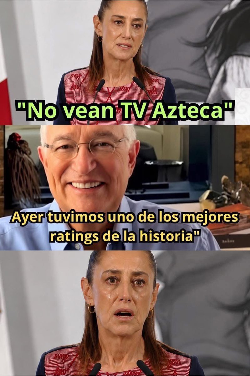 VigiaCiudadano7's tweet photo. Claudia solamente les levanto el rating! https://t.co/Uc9fvrfoS5