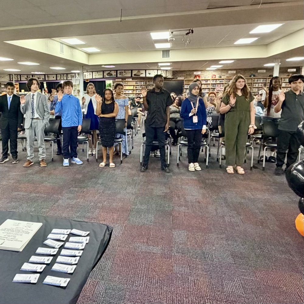 stonemms's tweet photo. Stone had the NJHS and BETA induction ceremony last Wednesday.  New 7th grade students were inducted into the organizations as recognition for not just their scholarship but their demonstration of good character, as well.  Congratulations to all! https://t.co/nlb9kat1zW