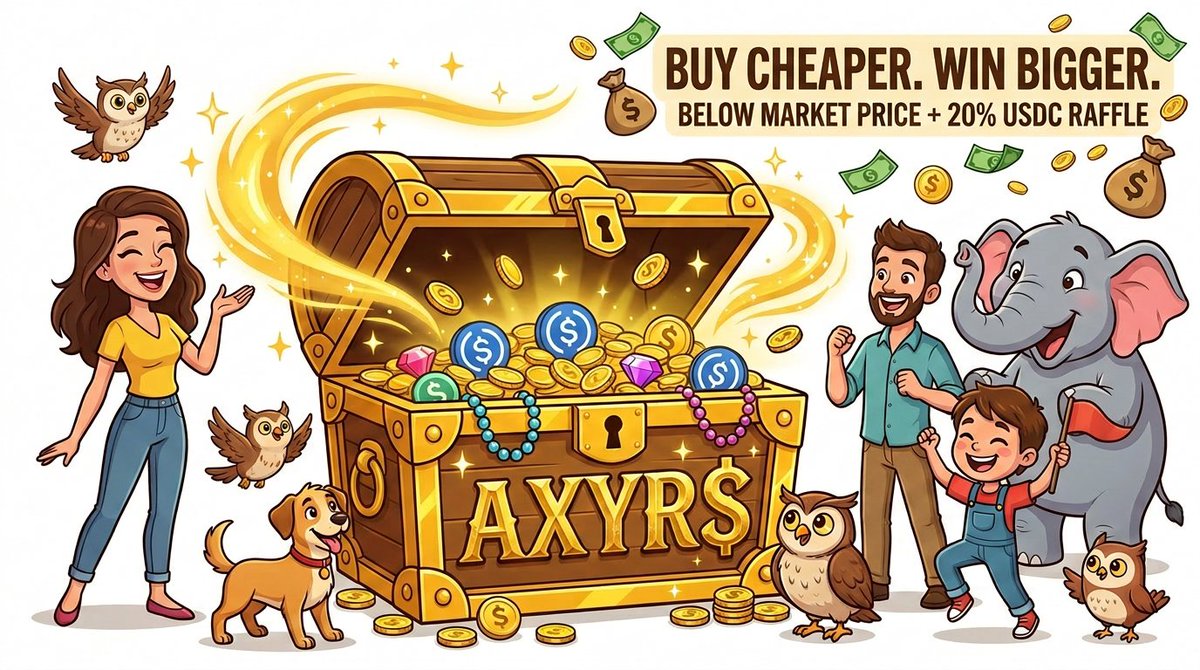 doaxyrs's tweet photo. 3 reasons to bid on the AXYRS auction 👇

https://t.co/RkZMc4A8cV

📉 Floor price < Uniswap pools!
💸 20% of raised USDC raffled to 4 winners!
⚖️ 100% transparent algorithm tokenized on Zora:

https://t.co/d81KXApGpP

$NFTT  solana:EPjFWdd5AufqSSqeM2qN1xzybapC8G4wEGGkZwyTDt1v https://t.co/OBz2B7AMgY