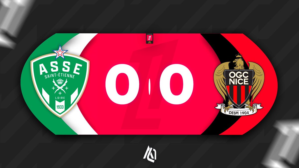 ActuL1_'s tweet photo. ⏱️ MI-TEMPS ! MATCH NUL !

ASSE 🟢  0-0  🔴 OGC NICE https://t.co/pWPLd4c9Vo