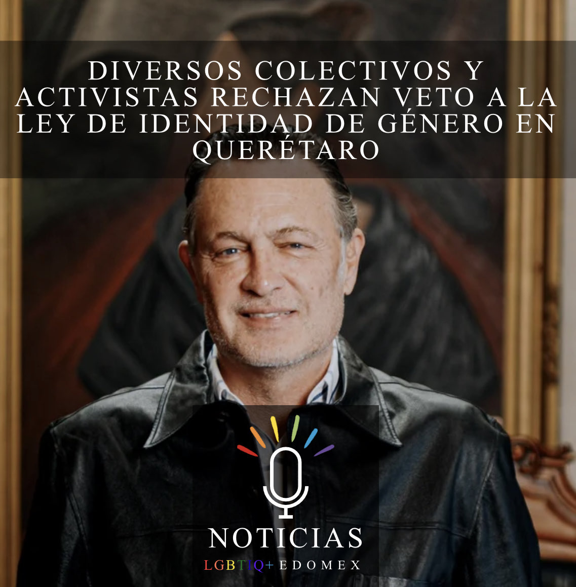 NoticiasLGBTIQ's tweet photo. 𝗗𝗶𝘃𝗲𝗿𝘀𝗼𝘀 𝗰𝗼𝗹𝗲𝗰𝘁𝗶𝘃𝗼𝘀 𝘆 𝗮𝗰𝘁𝗶𝘃𝗶𝘀𝘁𝗮𝘀 𝗿𝗲𝗰𝗵𝗮𝘇𝗮𝗻 𝘃𝗲𝘁𝗼 𝗮 𝗹𝗮 𝗟𝗲𝘆 𝗱𝗲 #𝗜𝗱𝗲𝗻𝘁𝗶𝗱𝗮𝗱 𝗱𝗲 a#𝗚é𝗻𝗲𝗿𝗼 𝗲𝗻 𝗤𝘂𝗲𝗿é𝘁𝗮𝗿𝗼.

Luego de que el gobernador @makugo , anunciara públicamente su decisión de vetar la Ley. https://t.co/0jOuguFR2j