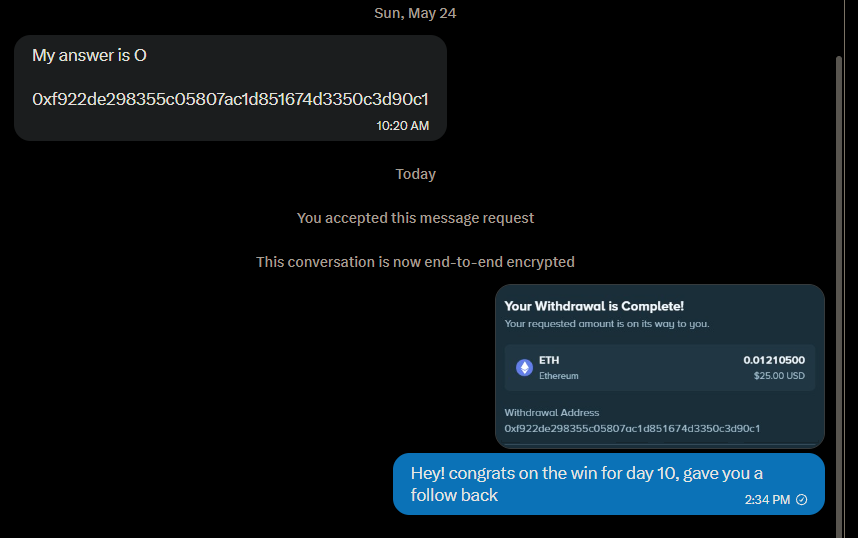 ItsProjectPanic's tweet photo. Day 10 winners are in!
@Ayyron1 &amp; @nsaisnazen have been sent $25 each &amp; followed back! https://t.co/51UGVaP86O