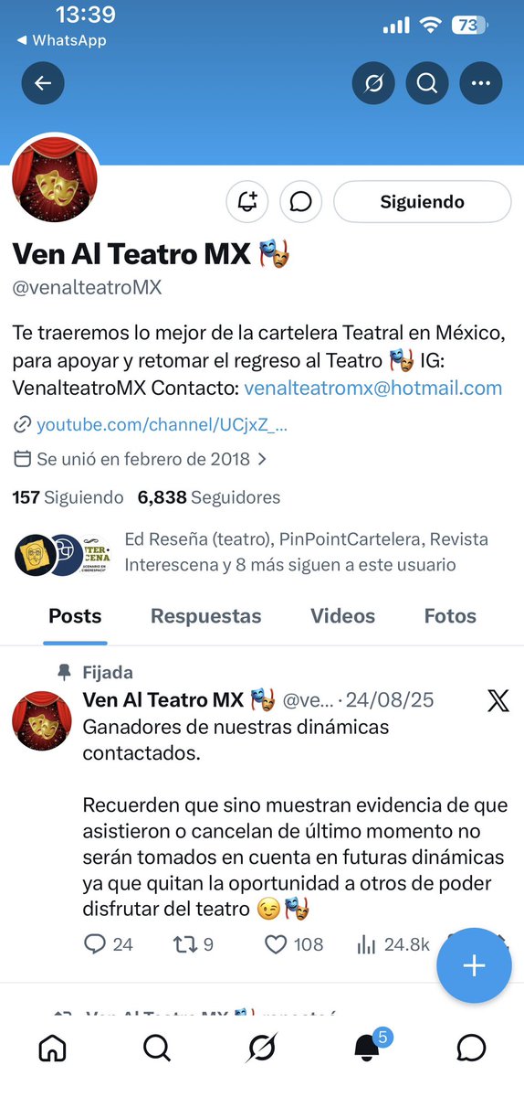 herzelgm's tweet photo. @venalteatroMX Herzel García Márquez https://t.co/VvGIAVnX6Y