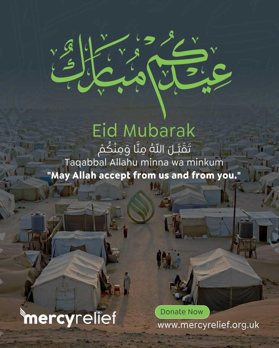MercyReliefUK's tweet photo. Eid Mubarak! ✨ 

If you haven't paid your Qurbani, this is your last chance to fulfill your obligation.

The Prophet ﷺ never missed Qurbani. Follow his Sunnah and feed a vulnerable family today. 🐑

🔗 https://t.co/IHJLGk08Kh
#EidMubarak #Qurbani https://t.co/fyGlkckSKU