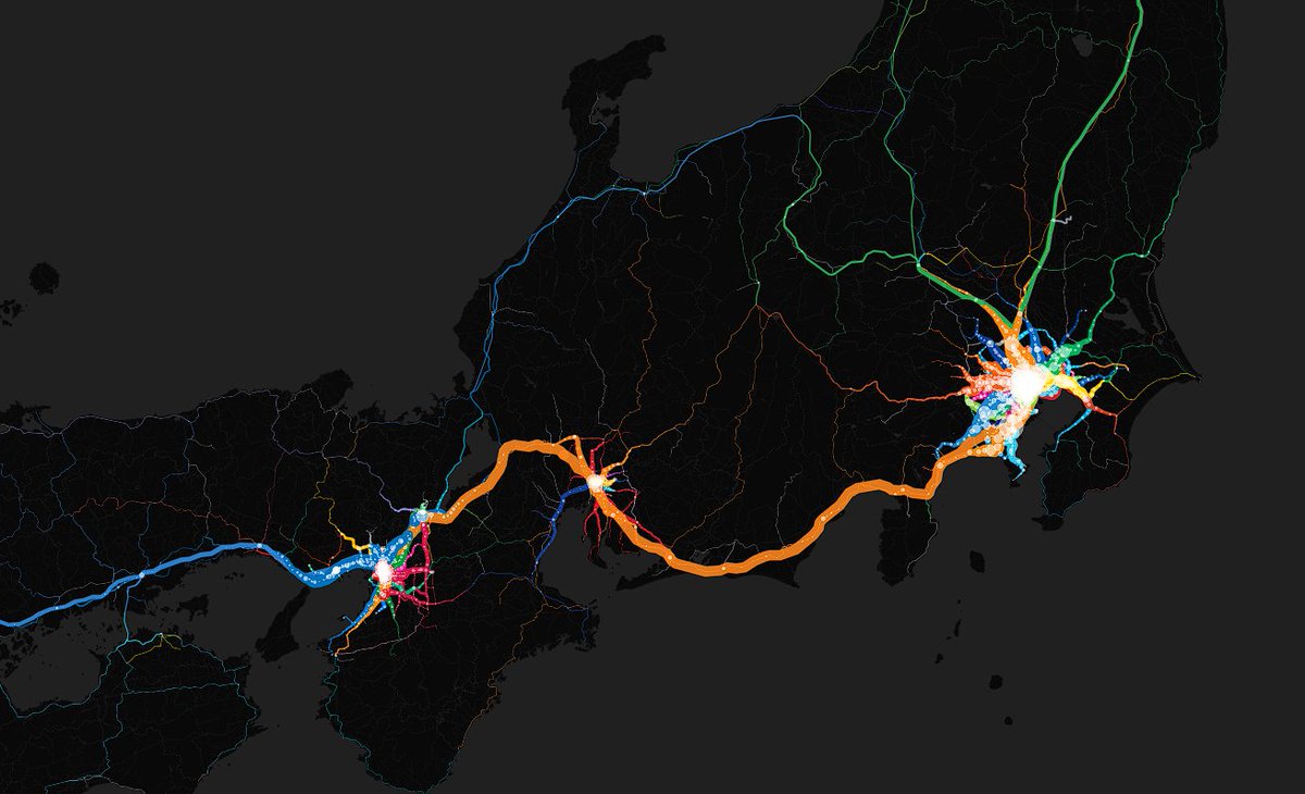 amanitahalo's tweet photo. japan rail ridership map!
see how many people ride each segment of rail. includes almost all japanese rail operators.
https://t.co/GdUEjH6HcV https://t.co/uAcXzDVjRC