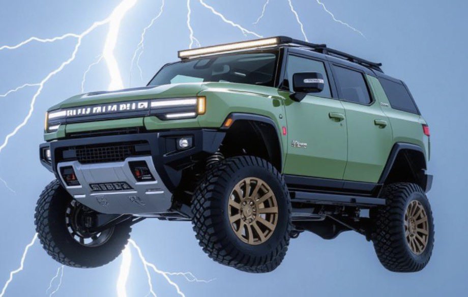 JohnnnySalsa's tweet photo. @NASA @NASAMoonBase @blueorigin @NASAAdmin @astrobotic @astrolab @LunarOutpostInc Pretty sure @GMC can provide a much better &amp; faster Lunar Vehicle!  @HummerEVForum can consult.
I would be happy to 
modify my Hummer EV SUV Edition 1 - Lunar Matte Green Finish, for MoonBase Duty! Complete with floor mats that have maps of the Lunar Surface!
#LunarHummer https://t.co/gPO5HwBSRe