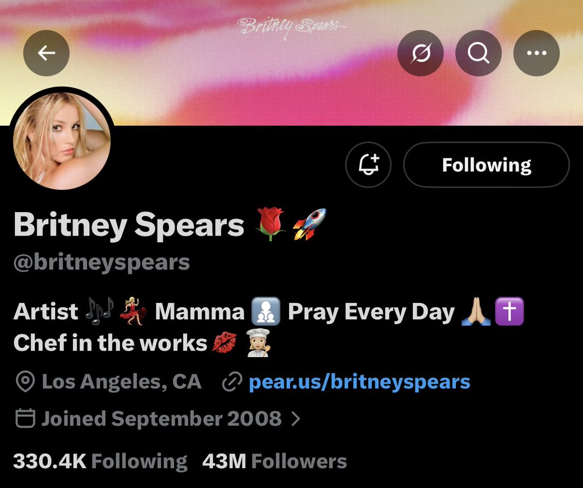 Define Britney tweet media