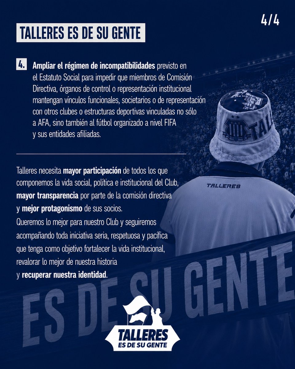 Talleres Es De Su Gente tweet media