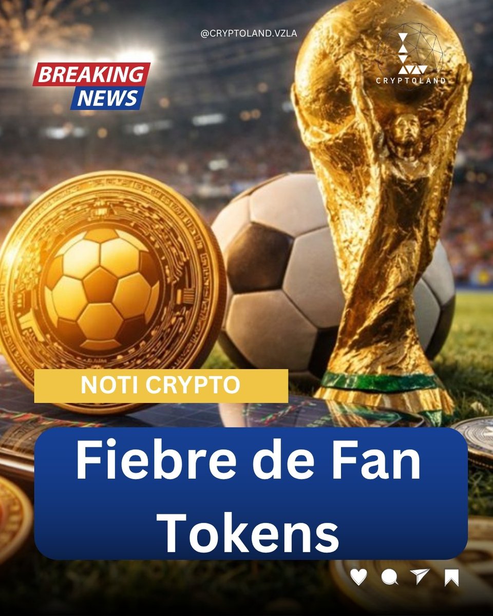 CryptolandV's tweet photo. ⚽ ¡Fan Tokens al rojo vivo! 🚀 El precio de tokens como ARG y POR ya no depende de Bitcoin, sino del marcador en la cancha. 📊
Si ganan se queman tokens (sube el precio) y si pierden se emiten más en Solana y Base.
¿Tienes algún Fan Token o pasas? 👇

#FanTokens#Chiliz #SportFi https://t.co/sBuVCETrgV