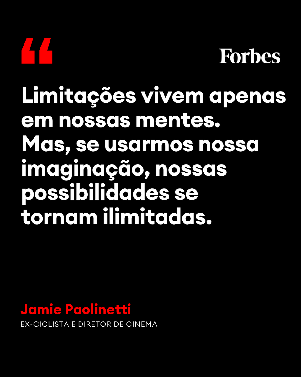 ForbesBR's tweet photo. Jamie Paolinetti é um ex-ciclista profissional e diretor de cinema americano, reconhecido internacionalmente pela direção do aclamado documentário esportivo "The Hard Road".

#JamiePaolinetti #Sucesso #Objetivo #FraseDoDia #ForbesBr https://t.co/pSmB2BiNT3