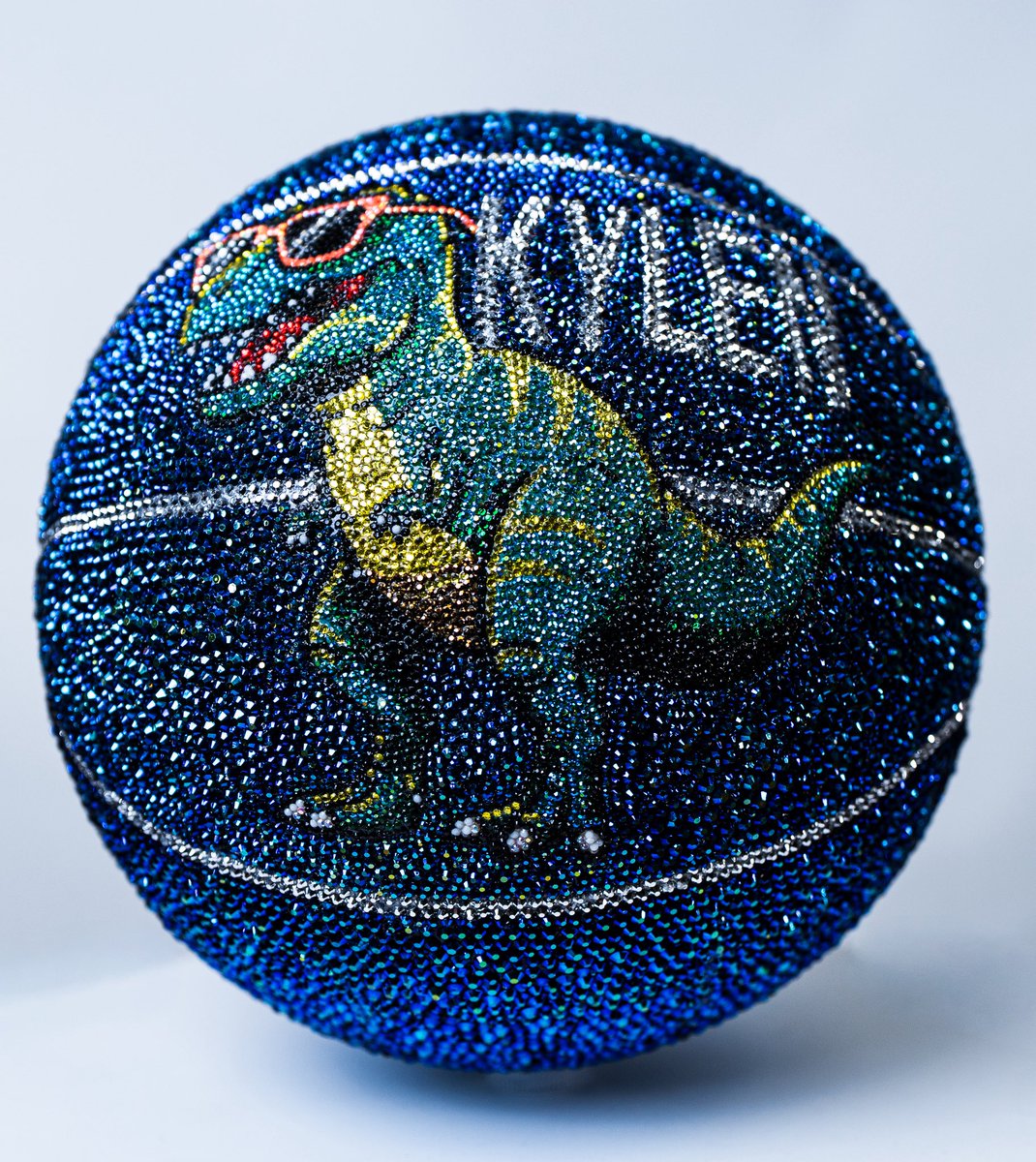 laurenEsampson's tweet photo. My latest project for the little boy who LOVES dinosaurs… a Dino Basketball for Kylen Ned! ❤️🦖 https://t.co/7c7V8Wadcx