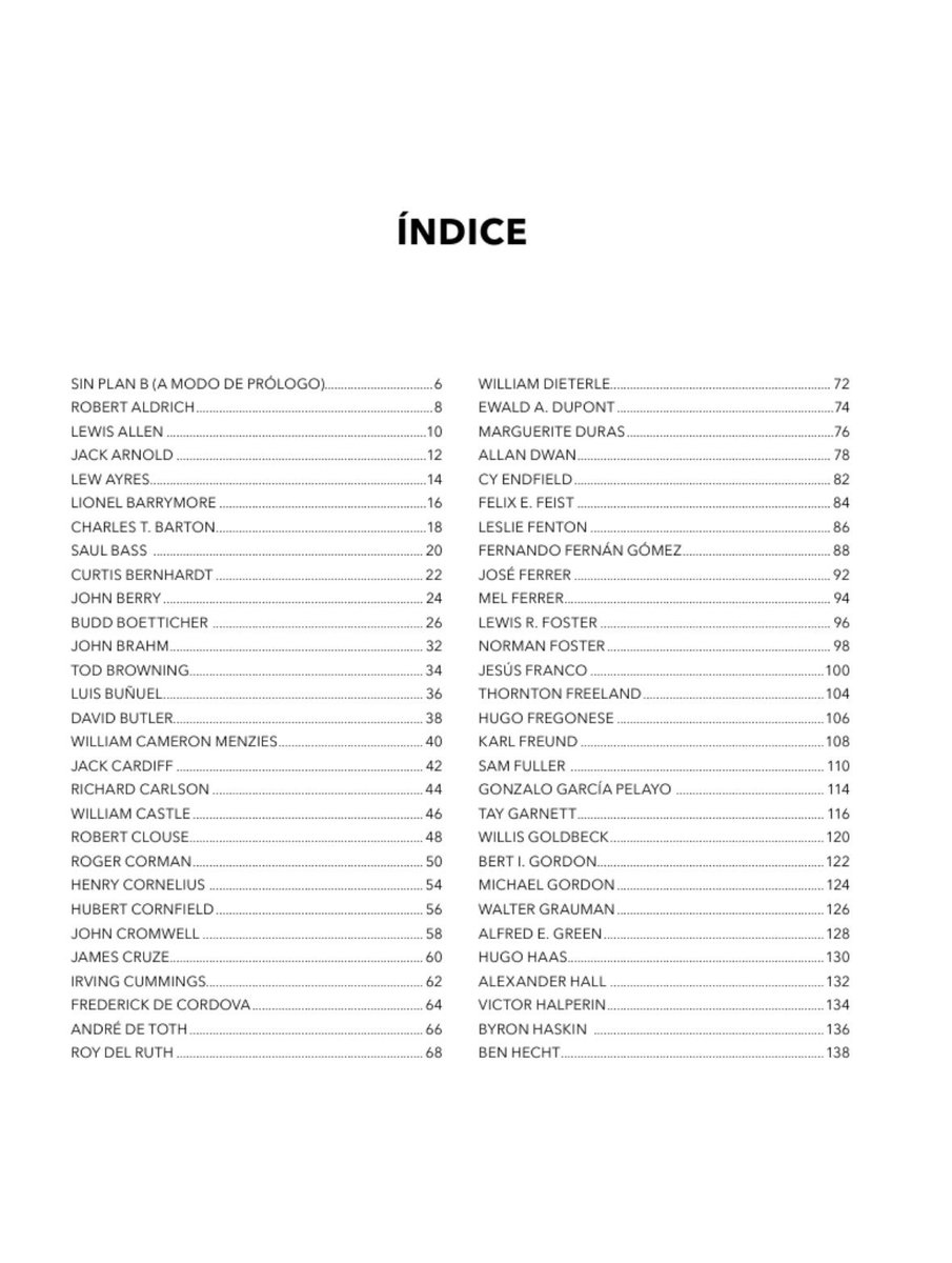 Notorious_Ed's tweet photo. Aquí tenéis el indice del nuevo libro de José Luis Garci, “Directed By… ‘B’ Directors”, con los 101 directores homenajeados por el autor.

#notoriousediciones #joseluisgarci #directoresb #directoresdecine https://t.co/61Ru4g3ZuC