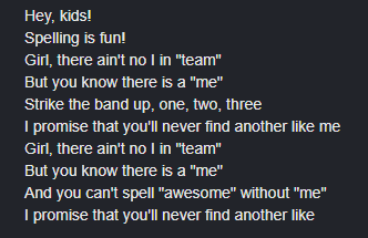 Gobeja8's tweet photo. @t6yvxw you cant be talking when your favs lyrics are these... https://t.co/6o2swWkKjb