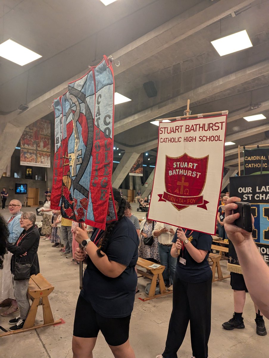 stuartbathurst's tweet photo. Our Pilgrims hit the ground running today with their first full day in Lourdes- a robust cleaning shift, beautiful Mass at the Grotto. Our students did us proud also by being part of the Birmingham Diocese-led Processions.

#brum2lourdes #FaithInAction https://t.co/hQWRkOQUyf