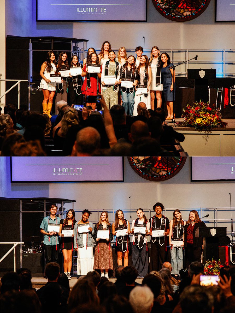 VCSCrusaders's tweet photo. 2026 Illuminate! We were blessed to celebrate the Class of 2026 with this special senior awards ceremony at Village Church last week. Congratulations to all of this year’s honorees! We are so proud of each and every one of you! https://t.co/kAWHgQfSyR