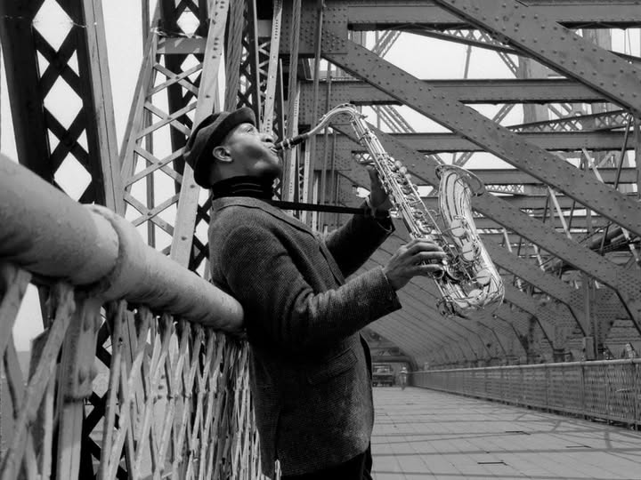 DiscCheap's tweet photo. RIP #SonnyRollins. As an aside, there was an effort to rename the NYC Williamsburg bridge -- where Sonny used to practice -- as the Sonny Rollins Memorial Bridge. I hope that effort is still active. WillieB is still the chillest of all the Manhattan bridges. https://t.co/Dm88WDpF8Z