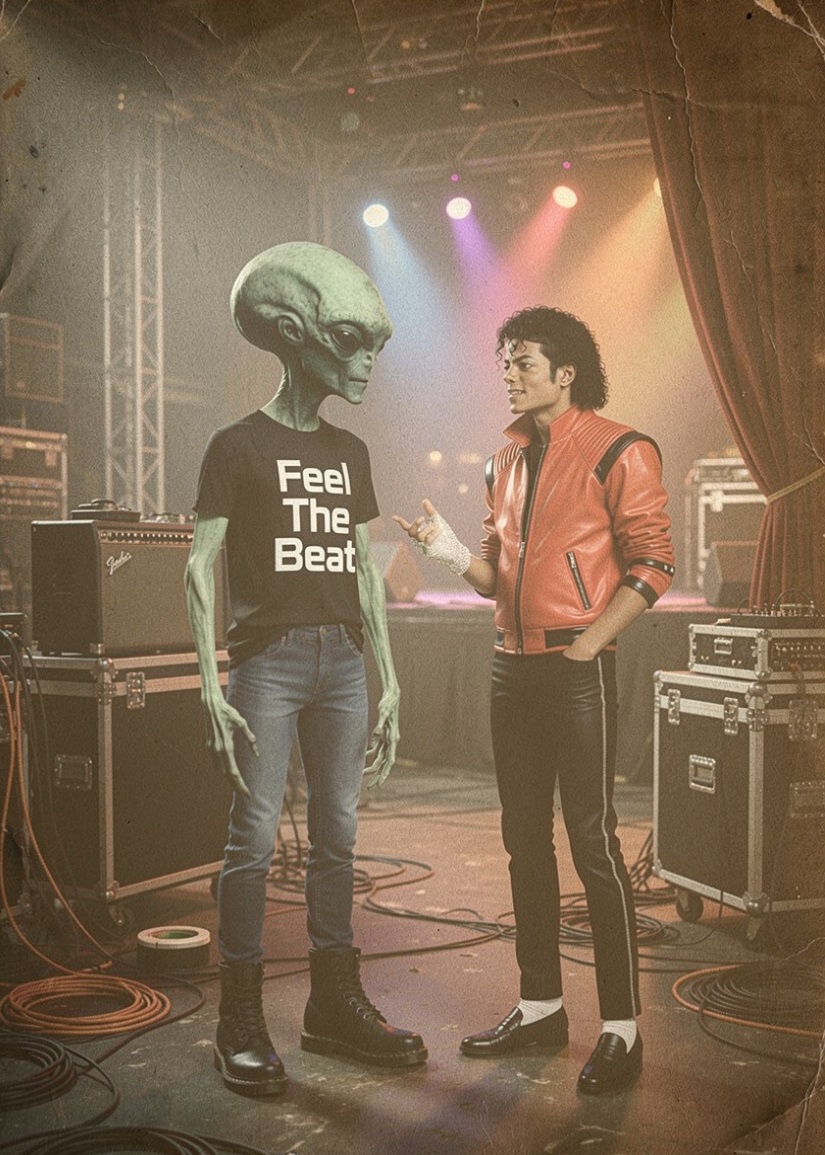 SpaceshipJunk's tweet photo. 𝗙𝗶𝗻𝗱𝗶𝗻𝗴 𝗮𝗻 𝗼𝗹𝗱 𝗽𝗵𝗼𝘁𝗼 𝗳𝗿𝗼𝗺 𝗠𝗶𝗰𝗵𝗮𝗲𝗹 𝗝𝗮𝗰𝗸𝘀𝗼𝗻’𝘀 𝗧𝗵𝗿𝗶𝗹𝗹𝗲𝗿 𝗱𝗮𝘆𝘀 𝗶𝘀 𝗮 𝗽𝗿𝗲𝘁𝘁𝘆 𝗹𝗲𝗴𝗲𝗻𝗱𝗮𝗿𝘆 𝗿𝘂𝗺𝗺𝗮𝗴𝗲 𝗿𝗲𝘀𝘂𝗹𝘁.

#michaeljackson #Michael #thriller #aliens #alien #musician https://t.co/W3abtZbr5P