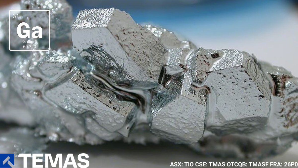 TMASResources's tweet photo. Gallium is becoming increasingly important in next-generation technologies, from semiconductors and AI infrastructure to advanced communications and defence systems.

Read the full announcement here: https://t.co/vc8YXPRTey
$TIO.AX $TMAS $TMASF
#CriticalMinerals #CriticalMetals https://t.co/mXNS32Lz32
