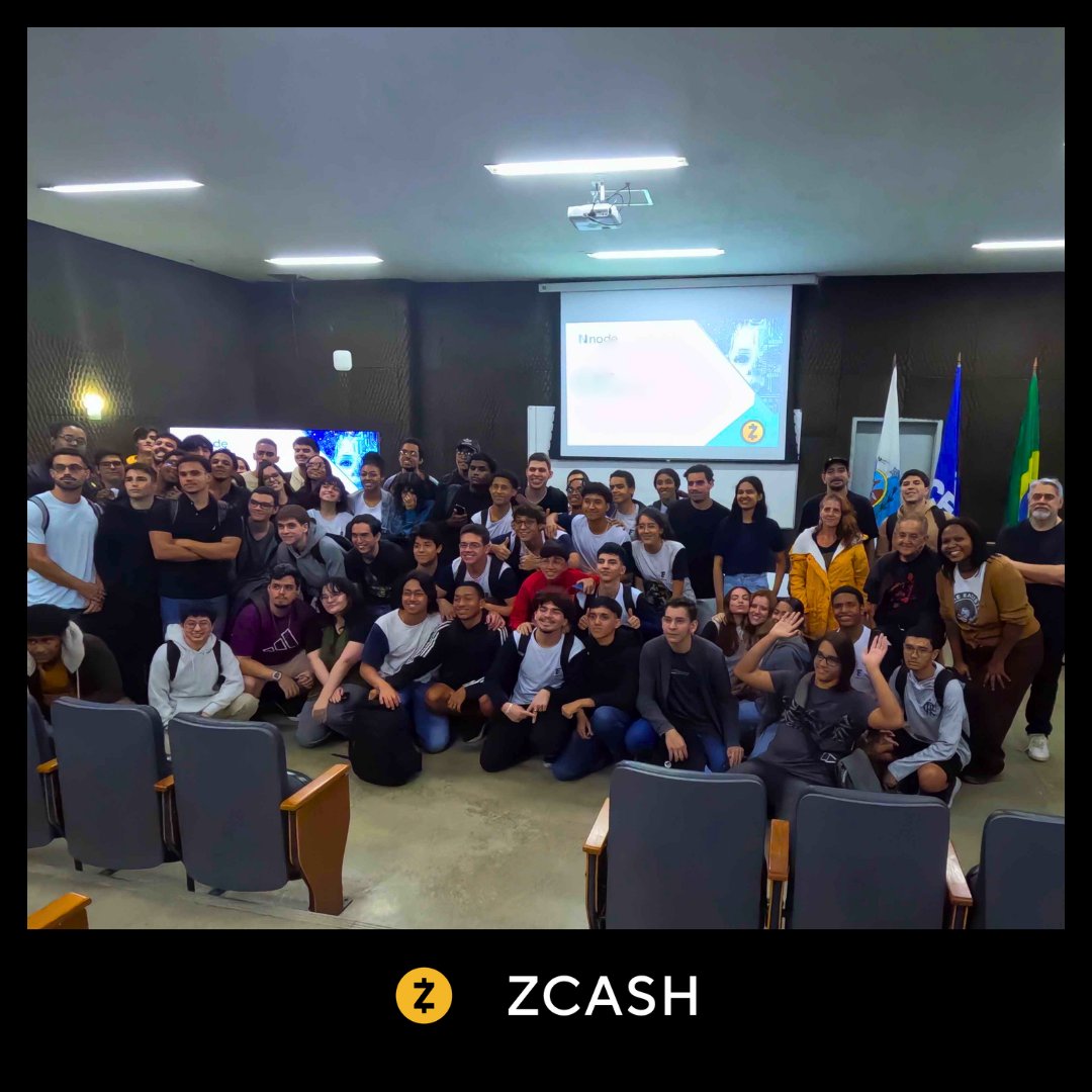 zcashbrazil's tweet photo. O futuro da tecnologia se constrói com educação e privacidade.

Nosso time esteve com os alunos do CEFET RJ discutindo criptografia, blockchain e inovação em um evento apoiado pela Zcash Brasil! 

Privacidade não é opcional, é essencial. https://t.co/tG4bJnl5V5