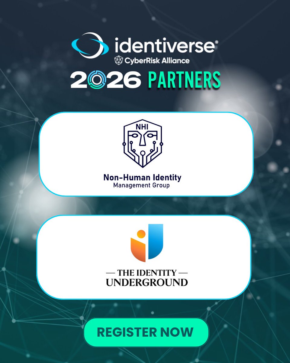 Identiverse's tweet photo. Identiverse 2026 has some incredible partners in its corner. NHI Management Group, The Identity Underground, Women in Security and Privacy, MSSP Alert, IBIA, and FIDO Alliance. Las Vegas, June 15–18. 

Register: https://t.co/IhyKYYcEKN

#Identiverse #CRAEvents #DigitalIdentity https://t.co/R74hbeycC7