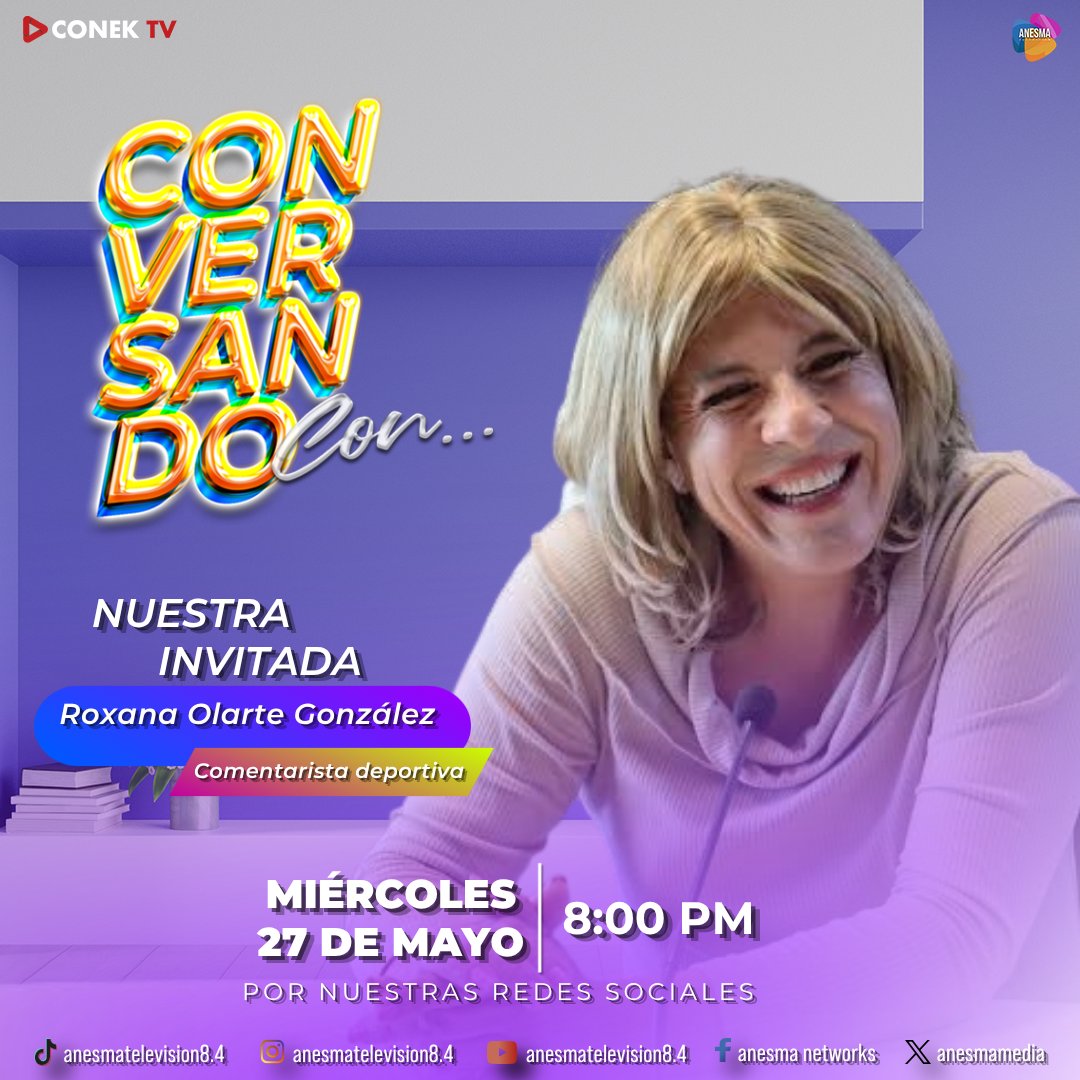 AnesmaMedia's tweet photo. Roxana Olarte González, comentarista deportiva trans, abre su corazón con Gwendolyne Flores en una entrevista llena de emociones, experiencias de vida y reflexiones que inspiran. 💬⚽🏳️⚧️
🗓️ HOY
🕗 8:00 PM
📍 En vivo por https://t.co/hFjWki2DiG
#ConversandoCon #Anesma #RoxanaOlarte https://t.co/A3qwu1RSMp