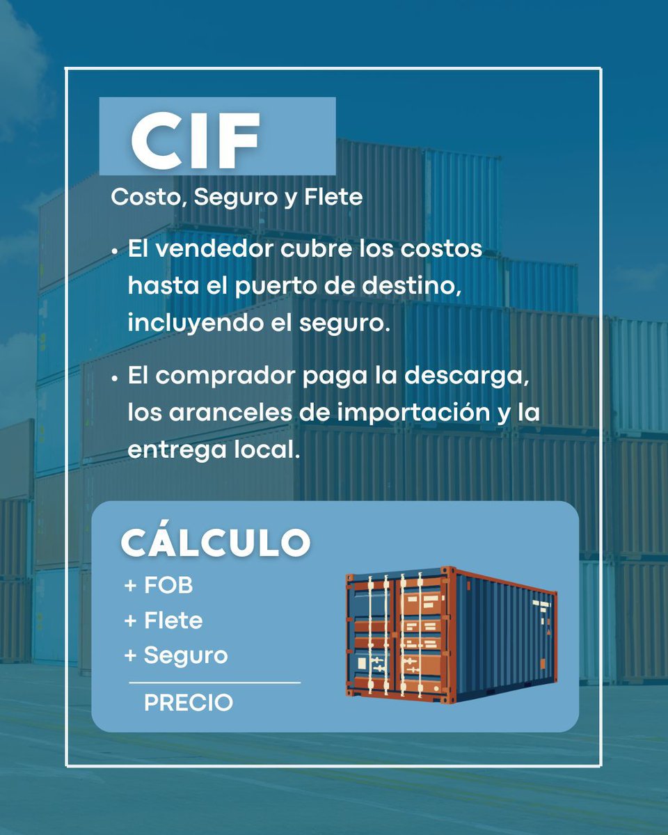 integralcargo's tweet photo. 🚢¿Estás calculando bien tu exportación? 📦🌎

Definir el precio de exportación no es sólo sumar costos.

En este carrusel te mostramos los principales factores a tener en cuenta para calcularlo de forma correcta y tomar decisiones más estratégicas.

En Integral Cargo acompañamos https://t.co/q6VRuPL0Sa