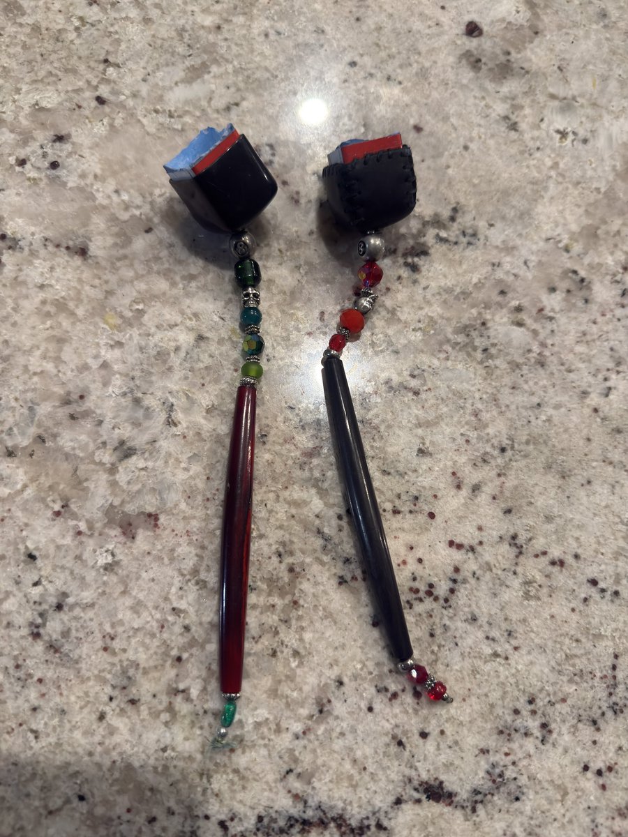 RoisCueTips's tweet photo. Custom chalk holders made by my dude Rudy… check them out, hit me up if you have any questions. https://t.co/LkprU4TpO1