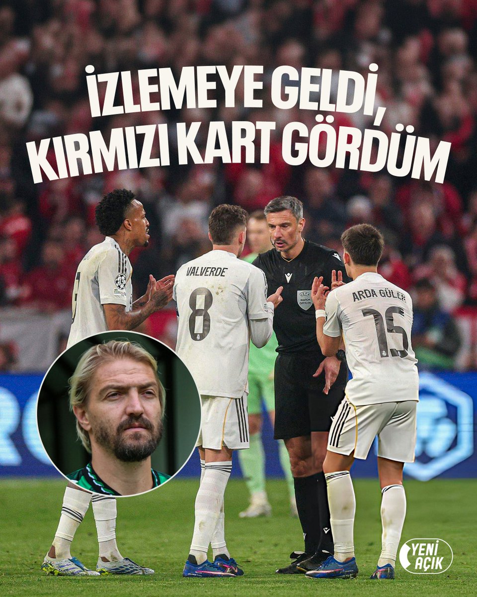 yeniacikcom's tweet photo. Arda Güler: “Caner Ağabey, Bayern Münih maçına geldi beni izlemeye. O maçta da kırmızı kart gördüm.” (TRT Spor) https://t.co/v0LP4Wp3Ka