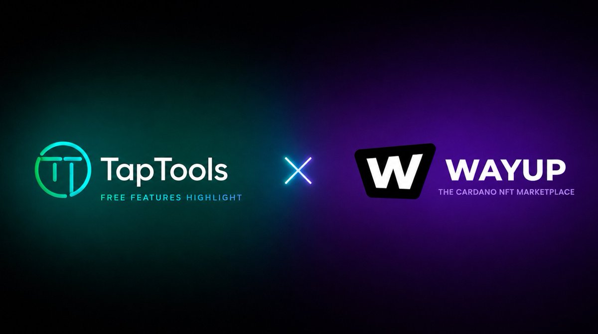 TapTools's tweet photo. 🚨 NEW INTEGRATION: @wayupio data is now live on TapTools. https://t.co/NjqnGf11Oa