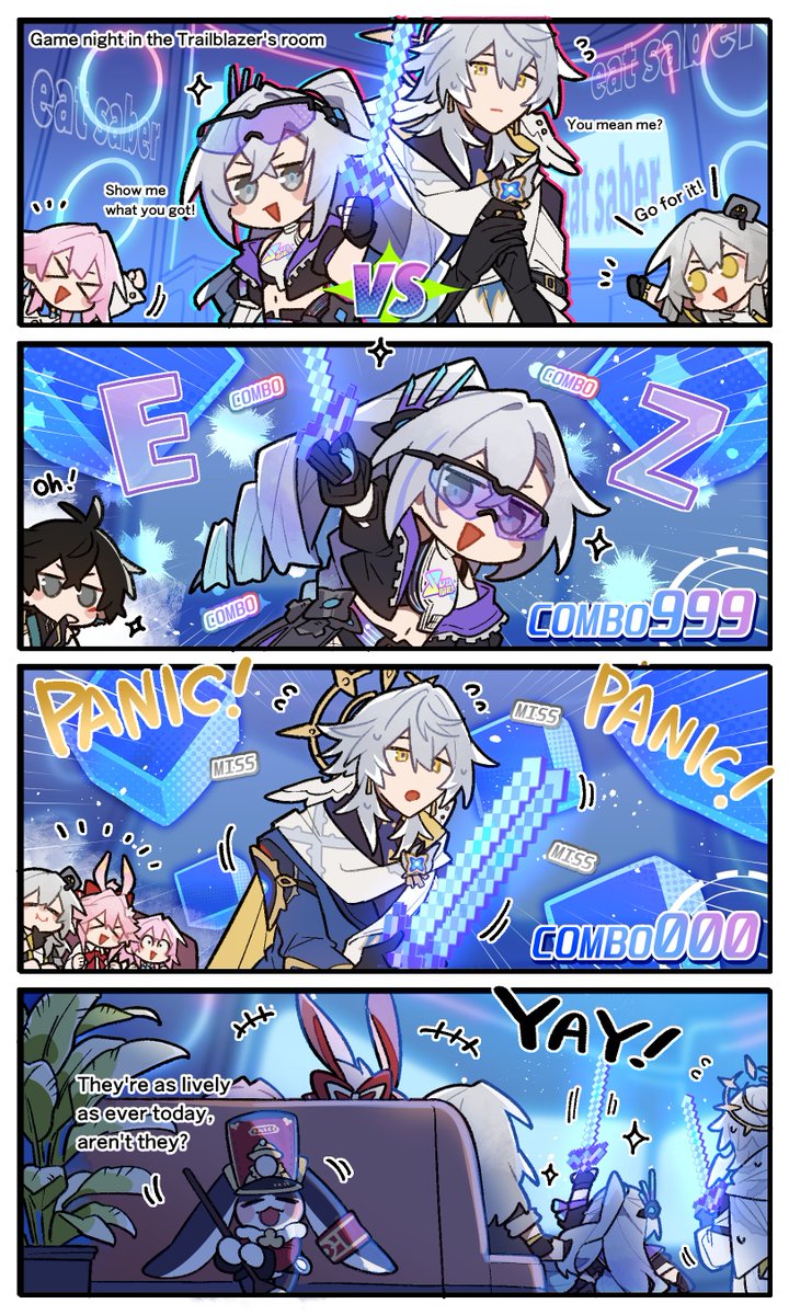 PomPom_HonkaiSR's tweet photo. Daily Life on Astral Express | Game Night With Friends 🎮

Thank you 茂田家 for the beautiful fanart! https://t.co/gqNDkivRB2