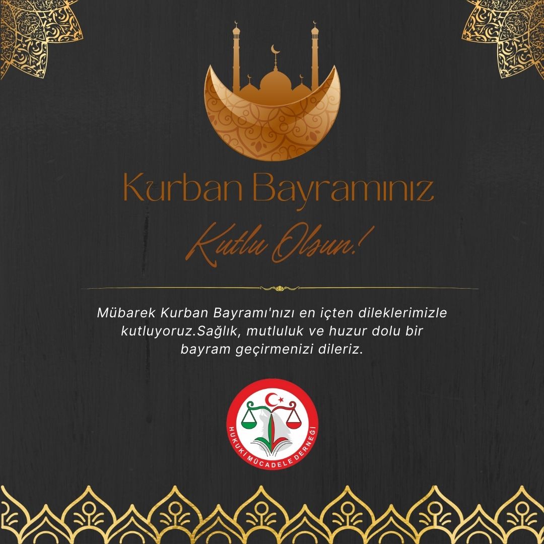 hukukimucadele's tweet photo. Kurban Bayramınızı en içten dileklerimizle kutlarız... 🙏🏼 https://t.co/qqPGmDLyjj