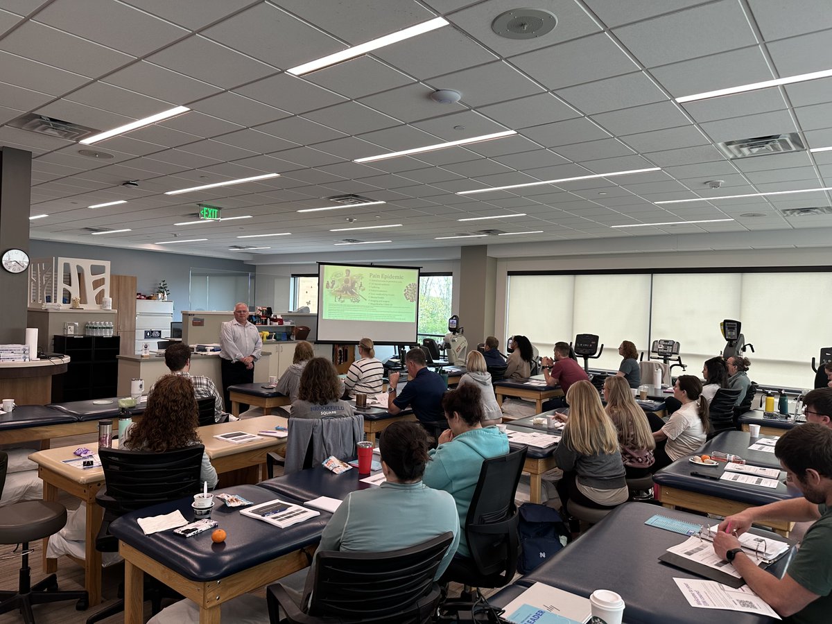 EIMTeam's tweet photo. A few snapshots from our recent hybrid one-day PNE class in Milwaukee, hosted with our friends at ATI Physical Therapy! 🙌 Big thanks to Adriaan Louw and Eric Rebne for bringing the content to life through hands-on learning clinical application. https://t.co/JaIRgArb6o