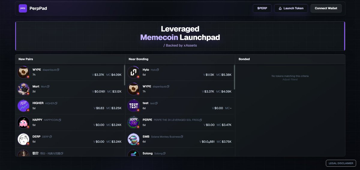 PerpSol_'s tweet photo. memecoins, backed by perps!

launch & trade VIA https://t.co/q7YRtQ3rJ0

$PERP 

What makes us different?

All tokens are paired to $XSOL powered by @hylo_so, where all tokens benefit from a underlying non liqudiating sol long, more pairs can be added based on pairs Hylo adds, which they are working on more leveraged tokens.